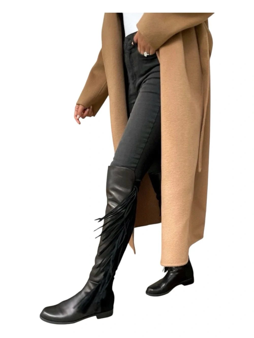 STUART WEITZMAN 5050 Mane Fringe Over-the-Knee Boots